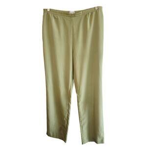 Size M – Vintage Draper’s & Damon’s Avocado Green Wide Leg Pants